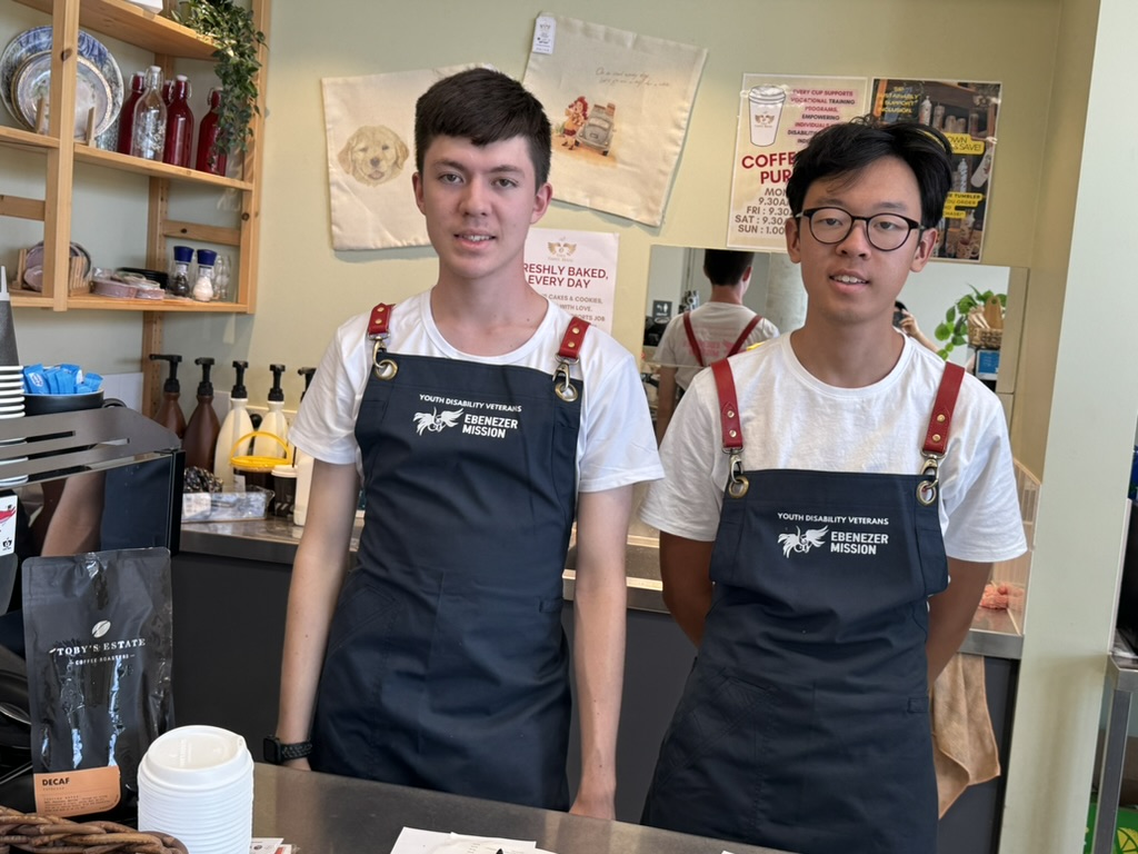 Eben employment pathways barista team